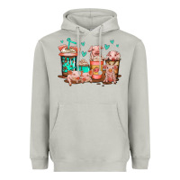 Moon Dust cute pigs coffee Heavyweight Hoodie - Jasminsmagicworld