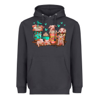 Smoke cute pigs coffee Heavyweight Hoodie - Jasminsmagicworld