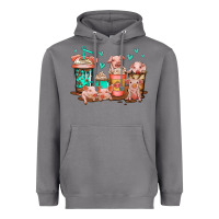 Storm cute pigs coffee Heavyweight Hoodie - Jasminsmagicworld
