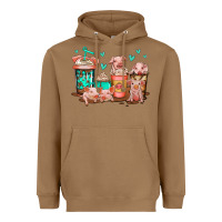 Toasted Coconut cute pigs coffee Heavyweight Hoodie - Jasminsmagicworld