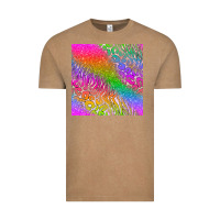 Vintage Coffee neon glitter leopard seamless pattern Vintage Tee - BundleAndBundleShop