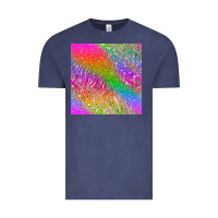 Vintage Denim neon glitter leopard seamless pattern Vintage Tee - BundleAndBundleShop