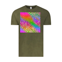 Vintage Olive neon glitter leopard seamless pattern Vintage Tee - BundleAndBundleShop