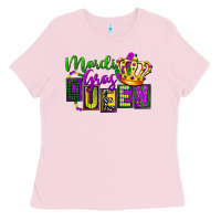 Bubblegum Pink mardi gras queen Ladies Tee - FaDigitalArtStudio