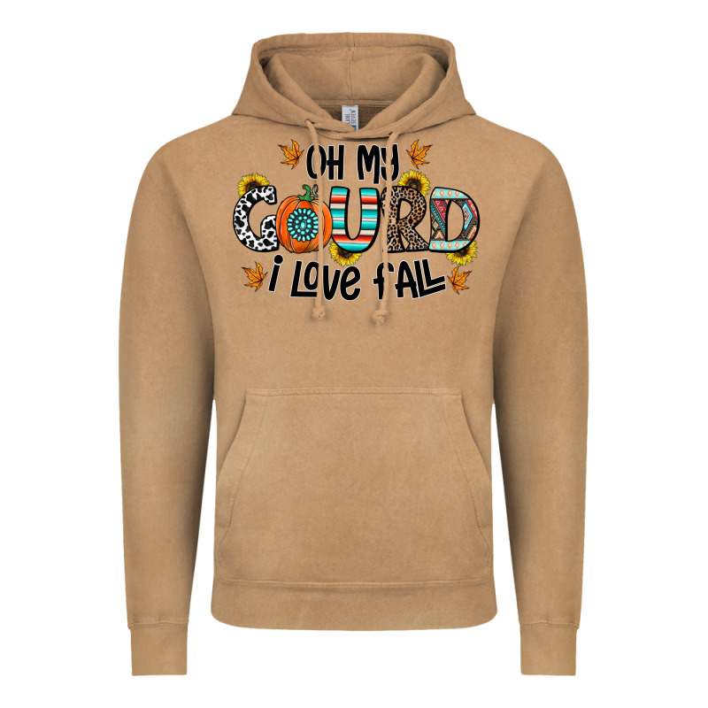 Oh My Gourd I Love Fall Vintage Hoodie by CowhideDigitalArt | Teevron