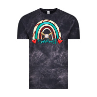 Cloud Black Baseball Rainbow Vintage Tee - RanaPortraitStore