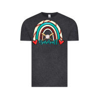 Vintage Black Baseball Rainbow Vintage Tee - RanaPortraitStore