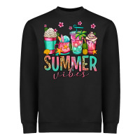 Black summer vibes coffee cups Heavyweight Sweatshirt - Jasminsmagicworld