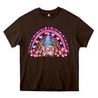 Valentine's Day Rainbow Gnome Olivia Heavy Core Tee | Teevron
