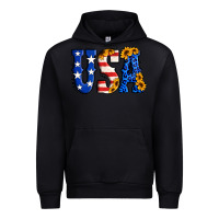 Black usa western font Urban Hoodie - Jasminsmagicworld