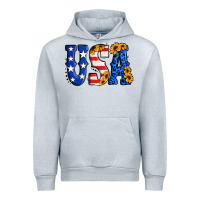 Heather Grey usa western font Urban Hoodie - Jasminsmagicworld