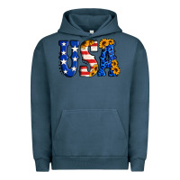 Pigment Midnight Navy usa western font Urban Hoodie - Jasminsmagicworld