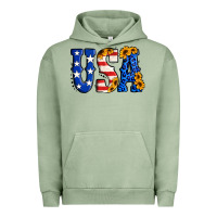 Pigment Oil Green usa western font Urban Hoodie - Jasminsmagicworld