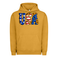 Pigment Peanut Butter usa western font Urban Hoodie - Jasminsmagicworld