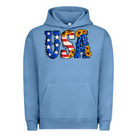 Pigment Pebble Blue usa western font Urban Hoodie - Jasminsmagicworld