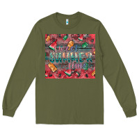 Army Green summer vibes Long Sleeve Tee - CowhideDigitalArt