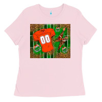 Bubblegum Pink american football uniform mouse pad Ladies Tee - BundleAndBundleShop