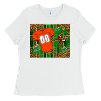 White american football uniform mouse pad Ladies Tee - BundleAndBundleShop