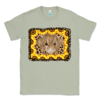Matcha Baby Cow Leopard Sunflowers Classic Tee - CowCowDesign