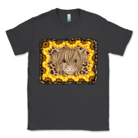 Smoke Baby Cow Leopard Sunflowers Classic Tee - CowCowDesign