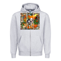 Heather Grey Fall baby cow Zipper Hoodie - RanaPortraitStore