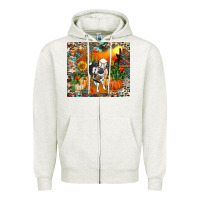 Oatmeal Heather Fall baby cow Zipper Hoodie - RanaPortraitStore