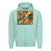 Seafoam Fall baby cow Zipper Hoodie - RanaPortraitStore