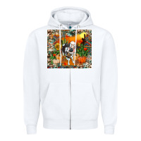 White Fall baby cow Zipper Hoodie - RanaPortraitStore