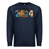 Navy Western Senior 2024 cow Premium Sweatshirt - RanaPortraitStore