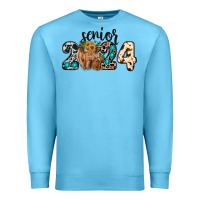 Ocean Blue Western Senior 2024 cow Premium Sweatshirt - RanaPortraitStore