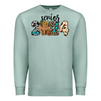 Seafoam Western Senior 2024 cow Premium Sweatshirt - RanaPortraitStore