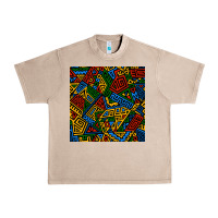 French Oak african geometric seamless pattern Urban Heavy Tee - BundleAndBundleShop