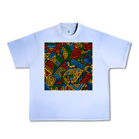 Grape Ice african geometric seamless pattern Urban Heavy Tee - BundleAndBundleShop