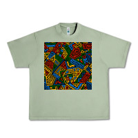 Oil Green african geometric seamless pattern Urban Heavy Tee - BundleAndBundleShop