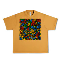 Peanut Butter african geometric seamless pattern Urban Heavy Tee - BundleAndBundleShop