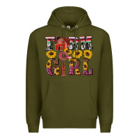 Army Green western farm girl Premium Hoodie - Artiststas