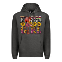 Charcoal Heather western farm girl Premium Hoodie - Artiststas