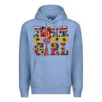 Colony Blue western farm girl Premium Hoodie - Artiststas