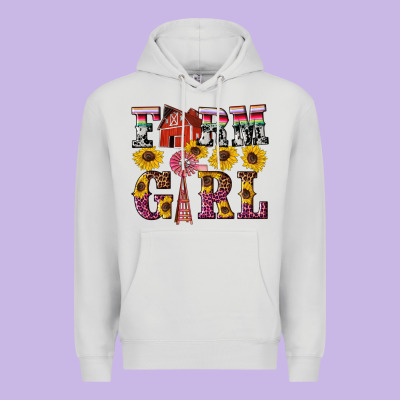 Western Farm Girl Premium Hoodie Designed By Artiststas