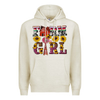 Oatmeal Heather western farm girl Premium Hoodie - Artiststas