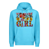 Ocean Blue western farm girl Premium Hoodie - Artiststas