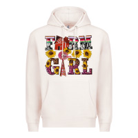 Pale Pink western farm girl Premium Hoodie - Artiststas