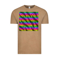 Vintage Coffee neon rainbow leopard zebra seamless pattern Vintage Tee - BundleAndBundleShop