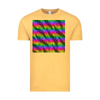 Vintage Mustard neon rainbow leopard zebra seamless pattern Vintage Tee - BundleAndBundleShop