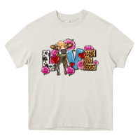 Cream love with cow olivia Heavy Core Tee - OliviaCreatesArt