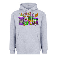 Heather Grey mardi gras crawfish coffee Heavyweight Hoodie - Jasminsmagicworld