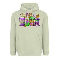 Matcha mardi gras crawfish coffee Heavyweight Hoodie - Jasminsmagicworld