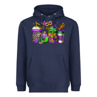 Navy mardi gras crawfish coffee Heavyweight Hoodie - Jasminsmagicworld