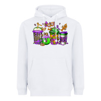 White mardi gras crawfish coffee Heavyweight Hoodie - Jasminsmagicworld