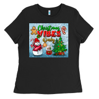 Black christmas vibes only tumbler Ladies Tee - BundleAndBundleShop